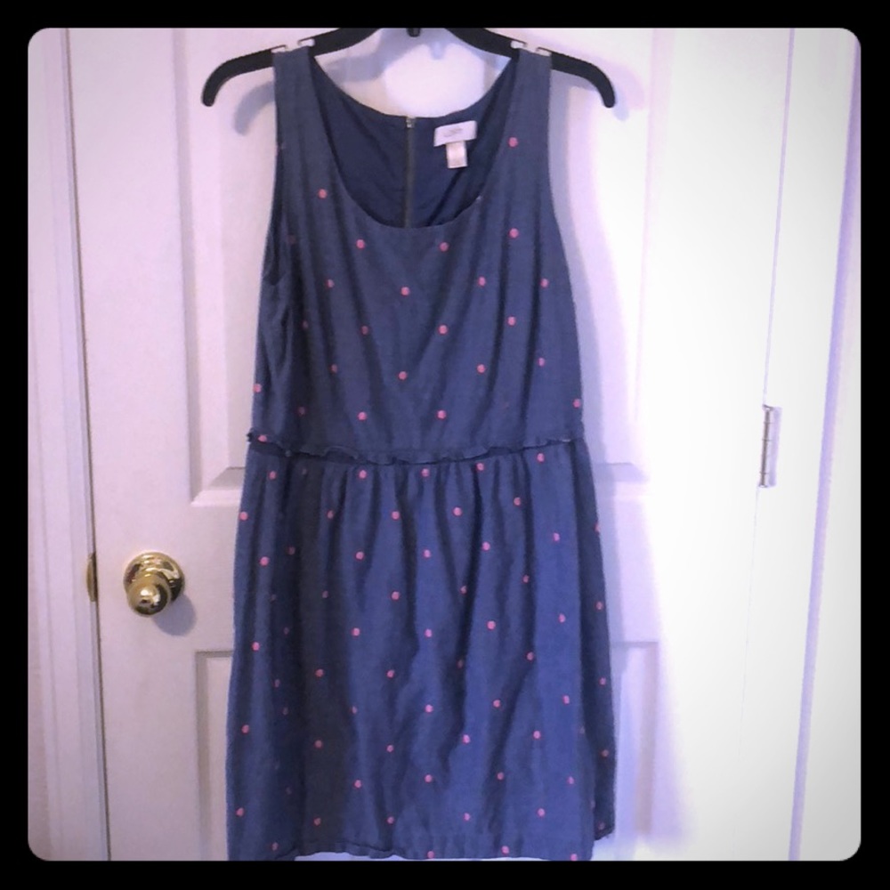 Short denim with pink polka dots